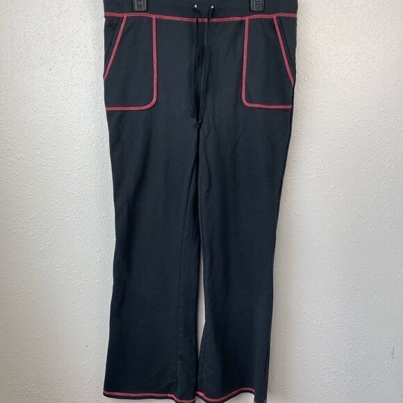 PBX Basics Black and Red Stitched Matching Full Zip Hoodie and Sweatpants Size L - Picture 8 of 12